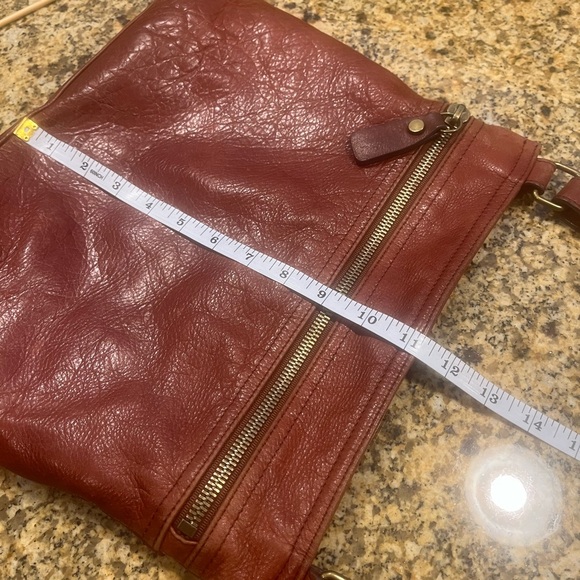 Margot Brown Soft Leather Crossbody Bag Purse Travel Boho - Picture 9 of 13